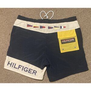 Vintage 90s Mens XL Tommy Hilfiger Sailing Gear Swim Trunks Board Shorts